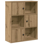 ZNTS Bookcase Artisan Oak 60x24x76.5 cm Engineered Wood 860390