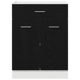 Hanging Cabinet Black Oak 60 x 46 x 81.5 cm Engineered Wood 863267