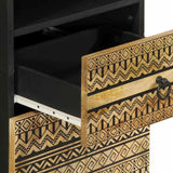 Bathroom Cabinet 38x33.5x160 cm Solid Wood Mango 4018650