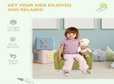 Children Armchair Mini Sofa Wood Frame Anti-Slip Legs High Back T3398P347642