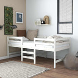 Bed Frame without Mattress White 90x200 cm Solid Wood Pine 833096