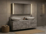 Bathroom Furniture Set 4 pcs Concrete Grey 3406986