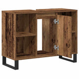 Bathroom Cabinet Old Wood 80 x 33 x 60 cm Engineered Wood 873898