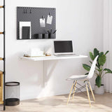 Folding Wall Table High Gloss White 100x60x56 cm Engineered Wood 342649