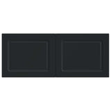 Wall-Mounted Headboard UTRECHT Black Engineered Wood 897846