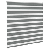 Zebra Blind Dark Grey 150x150 cm Fabric Width 145.9 cm Polyester 4014141