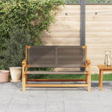 Garden Furniture Grey 122 x 76 x 73 cm Solid Acacia Wood 367824