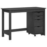 Desk and Rolling Cabinet Set MOSS 2 pcs Grey 3438792