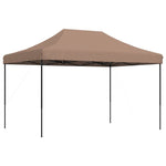 ZNTS Foldable Party Tent Pop-Up Brown 410x279x315 cm 4005012