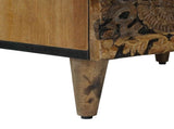 Bed cabinet with Drawer Brown 50 x 33 x 60 cm Solid Mango Wood 4018341