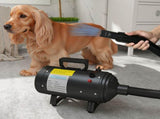 2200W Dog Hair Dryer with Adjustable Temperature & Velocity, 3 Different Nozzles, Black T3398P349616