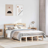 Bed Frame without Mattress 120x190 cm Small Double Solid Wood Pine 3306516