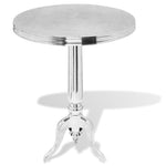 ZNTS Side Table Round Aluminium Silver 243512