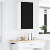 Hanging Cabinet Riga Black Oak and White 40 x 31 x 80 cm 884259