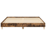 Bed Frame Smoked Oak Engineered wood Double Sturdy Bed Frame 3329034