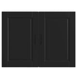 Kitchen Wall Cabinet Porto Black Engineered Wood 854068