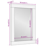 Bathroom Mirror 50x70x2.5 cm Solid Wood Acacia and Glass 356886