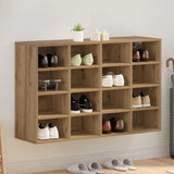 Shoe Cabinet Artisan Oak 103 x 30 x 67 cm Engineered Wood 875219