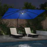 Umbrella 351 x 250 x 253 cm Polyester and Aluminium Azurblau 42003364
