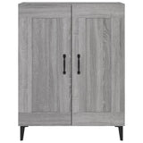 Sideboard Grey Sonoma 69.5x34x90 cm Engineered Wood 817343