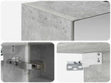 Bathroom Mirror Cabinet Concrete Grey 60 x 14.5 x 70 cm 889066