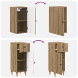 3 Piece Bathroom Cabinet Set ALKMAAR Artisan Oak 3417755