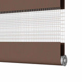 Zebra Blind Brown 140x200 cm Fabric Width 135,9 cm Polyester 4014373