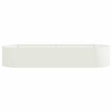 Raised Garden Bed White 220 x 40x 40 cm Steel 8011720