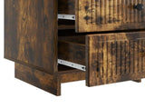 Bedside Cabinet Smoked Oak 43 x 41 x 66.5 cm Engineered Wood 893870