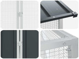 Bird Cage Anthracite 821.5 x 111 x 142 cm Galvanised Steel 3325150
