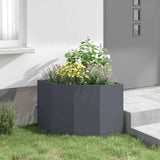 Corner Planter Anthracite 60 x 60 x 50 cm Steel 883663