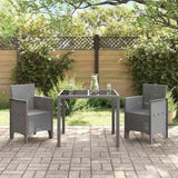 Garden Chair 2 pcs Light Grey 53 x 49 x 85 cm Polypropylene 847463