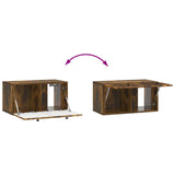 Wall-Mounted TV Cabinet Smoked Oak 59.5 x 31 x 30 cm 898030