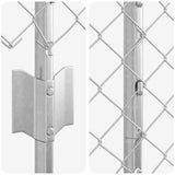 Fence and Post Silver 1.6 x 10 m Steel 3336292