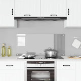 Kitchen Backsplash Light Grey 110 x 50 cm Tempered Glass 42001305