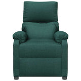 Massage Chair Dark Green Fabric 342464