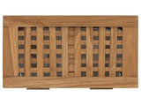 Laundry Basket Natural Solid Teak Wood 42024288