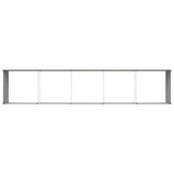 Planter Ivory 480 x 100 x 45 cm Galvanised Steel 42018121