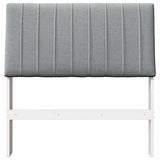 Upholstered Headboard Light Grey 90 cm Solid Pine Wood 879418