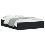 Bed Frame with Drawers without Mattress Black 135x190 cm Double 3207309