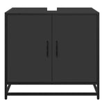 ZNTS Bathroom Sink Cabinet Black 65x33x60 cm Engineered Wood 849264