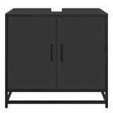 ZNTS Bathroom Sink Cabinet Black 65x33x60 cm Engineered Wood 849264