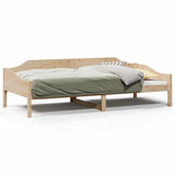 Bed Frame without Mattress 90x190 cm Single Solid Wood Pine 850917