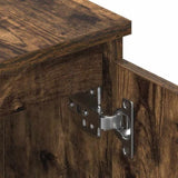 TV Cabinet Smoked Oak 140x40x35.5 cm Engineered Wood 815357