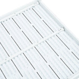 Coffee Table White 78x78x74 cm HDPE Wood Look 47881