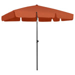 Beach Parasol Terracotta 200x125 cm 314732