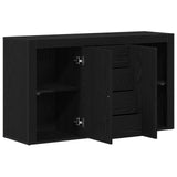 Sideboard Black Oak 120 x 36 x 69 cm Engineered Wood 3333865