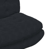 Swivel Relaxing Chair Black 63 x 75 x 76 cm Velvet 42007365