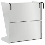 Hay Feeder Silver 71 x 33 x 70 cm Galvanised Steel 874632