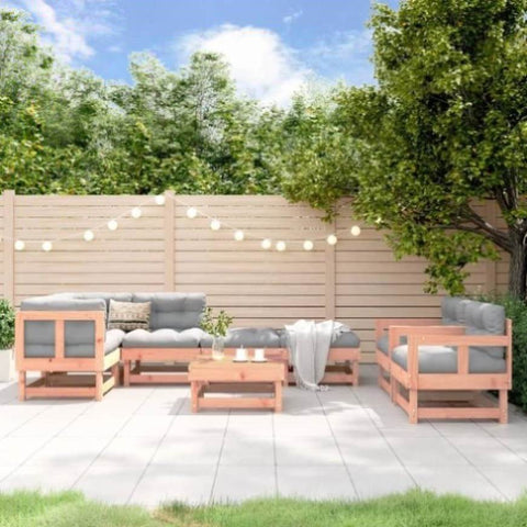 ZNTS 8 Piece Garden Lounge Set Solid Wood Douglas 3186226